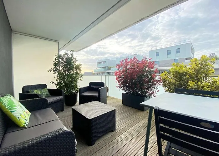 Moderne 4 Pers Au Centre De Avec Terrasse Et Garage, Proche Et Commerces - Fr-1-245-162 شقة La Baule